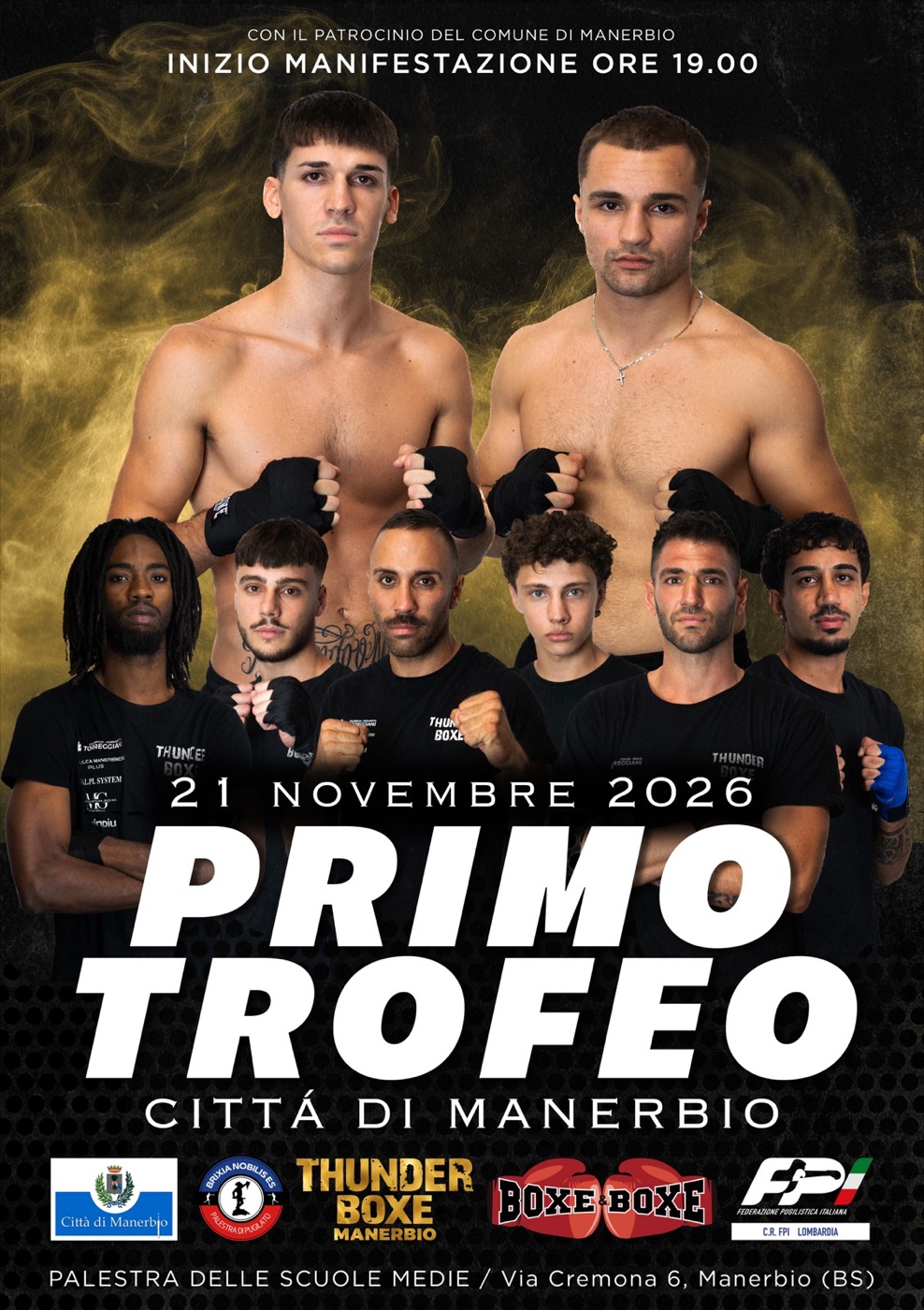 Locandina del Primo Trofeo Città di Manerbio, 21 novembre 2026